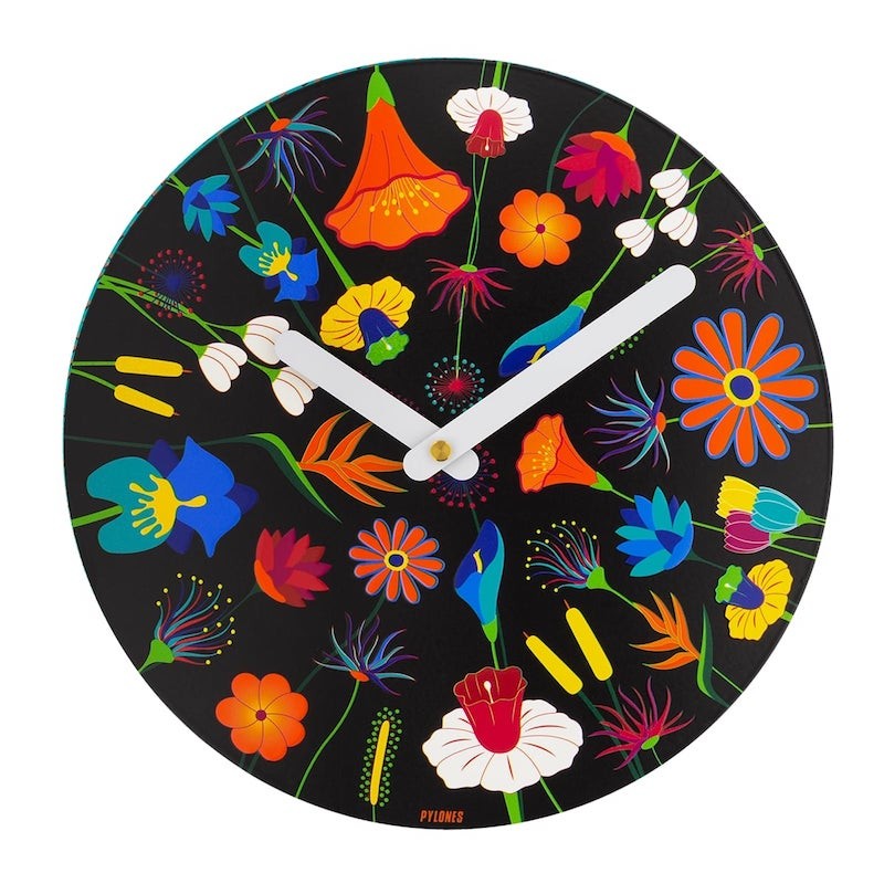 Horloge PYLONES Happy Time Jardin Fleuri