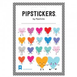 Stickers cœurs colorés –...