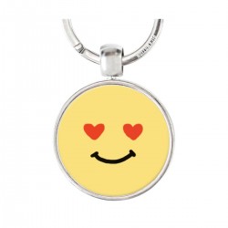 PORTE CLES SMILEY COEUR