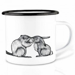 MUG EN MÉTAL ÉMAILLÉ LAPIN...