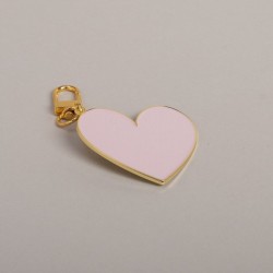 PORTE CLES COEUR ROSE