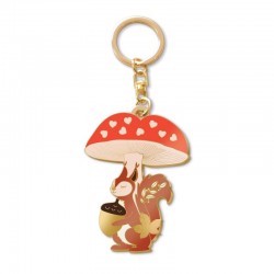 PORTE CLES ECUREUIL CHAMPIGNON