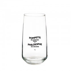 VERRE POMPETTE / PHILOSOPHE