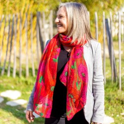 FOULARD PYLONES COQUELICOTS