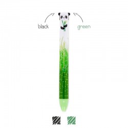 Stylo 2 couleurs Legami Panda