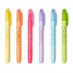 6 SURLIGNEURS EFFACABLES...