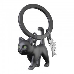 PORTE CLES CHAT NOIR