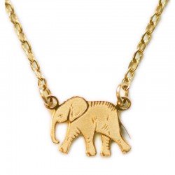 COLLIER ELEPHANT GOLD