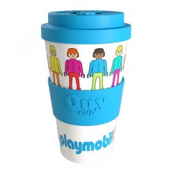 TRAVEL MUG PLAYMOBIL FLUO
