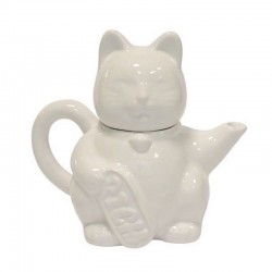Théière Maneki Neko blanche...
