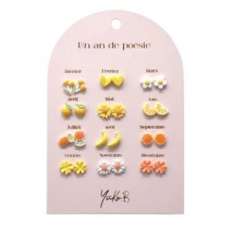 12 PAIRES DE BOUCLES...