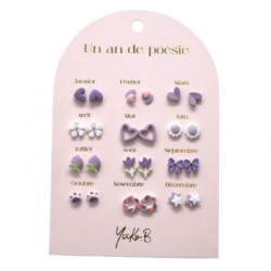 12 PAIRES DE BOUCLES...