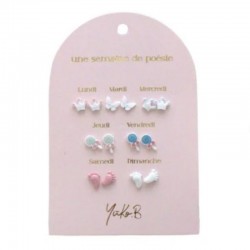 7 PAIRES DE BOUCLES...
