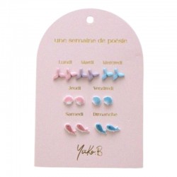7 PAIRES DE BOUCLES...