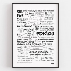 AFFICHE GRAFFITIS DE TOILETTES