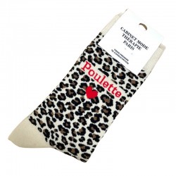 CHAUSSETTES LEOPARD POULETTE
