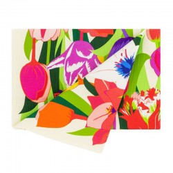 Torchon de cuisine Pylones Tulipes en coton absorbant. Design coloré et original.