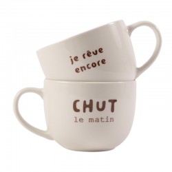 Grande tasse Chut le matin