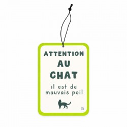 Plaque Attention au chat