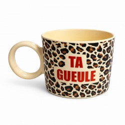 Tasse léopard “Ta gueule” –...