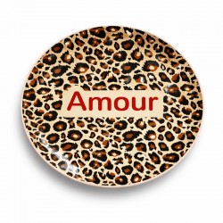 Assiette Léopard Amour
