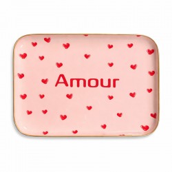 Plateau en métal amour –...