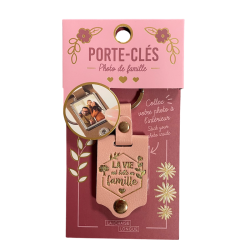 Porte Clés Photo Rose