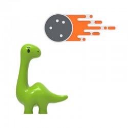 Set De 2 Pin's Dino &...