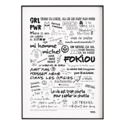 Affiche Graffitis De Toilettes