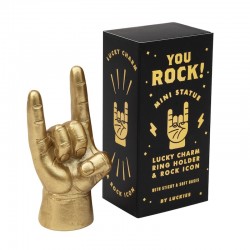 Mini Statue Rock On Gold