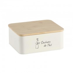 Boite à Thé Métal - Blanc