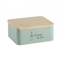 Boîte à thé métal vert – 6...