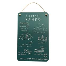 Plaque L'Esprit Rando - Bleu