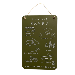 Plaque L'Esprit Rando - Kaki