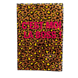 Carnet léopard pailleté...
