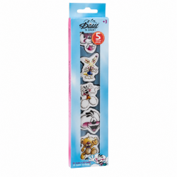 Set De 5 Gommes Diddl
