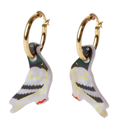 Boucles d'oreilles Pigeon
